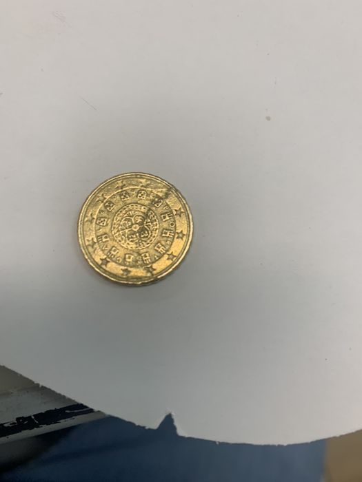 Moeda com erro na cunhagem, muito Raro