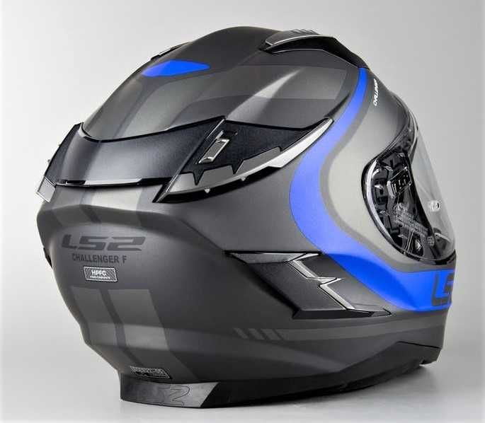 Capacete NOVO LS2 Challenger Titanio matt_blue (44% DESCONTO) Tam XS