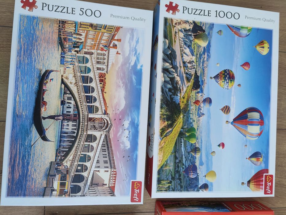 Puzzle 1000 i 500 elementów kompletne