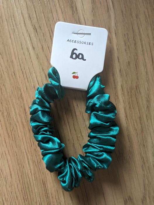 Nowa satynowa gumka do włosów scrunchie 6a akcesoria do włosów włosy ż