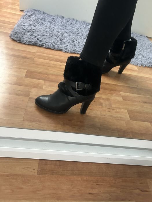 Buty botki Wojas jesienne zimowe skóra skórzane