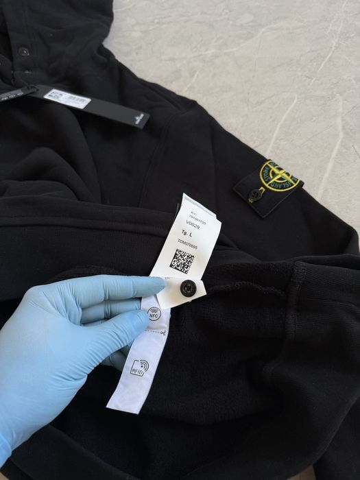 Худі Stone Island Black Made in Romania Authentic оригінал стон айленд