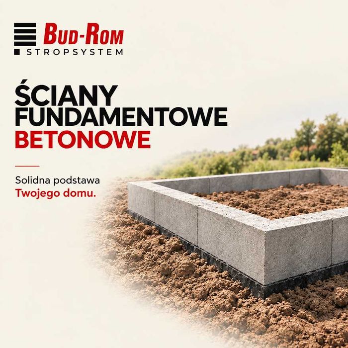 Bloczki betonowe B15 14x24x38 cm | fundamentowe | ściany fundamentowe Równy Fundament