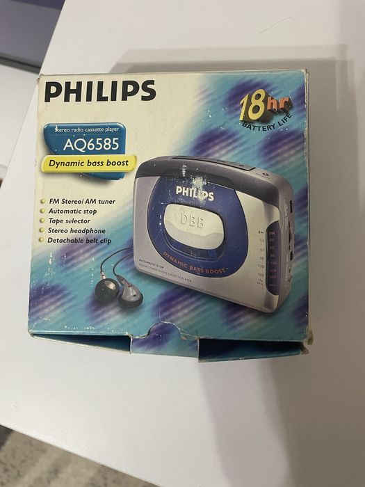 Продам касетний плеєр philips dinamic bass boost AQ6585