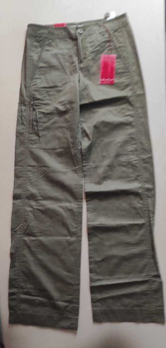 Spodnie damskie firmy Jackpot koloru khaki, roz. XS