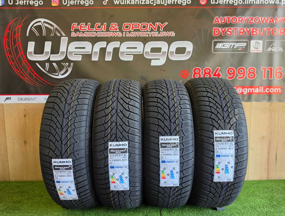 Koła zimowe RENAULT SYMBIOZ, AuSTRAL. CAPTUR 17x5x114,3 Kumho WindCraft WP52+ 215/60/R17 + TPMS