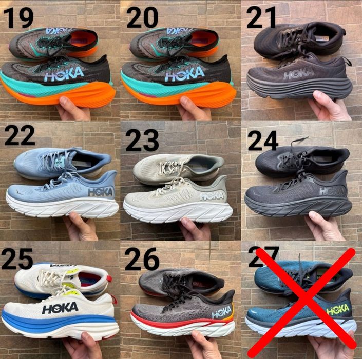 Оригінальні Сток Hoka Nike Бігові Баскетбольні Кросівки Розмір 43-43.4