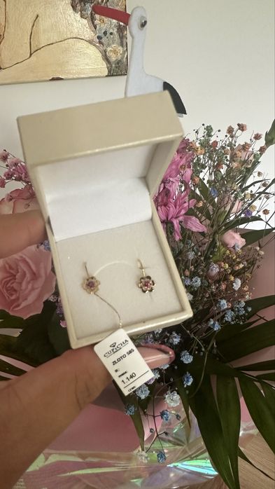 Zlote kolczyki 585 cupicha