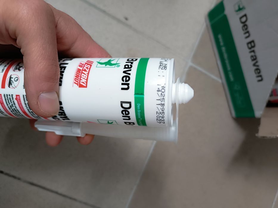 Akryl szpachlowy lekki Den Braven 280ml bialy nowy