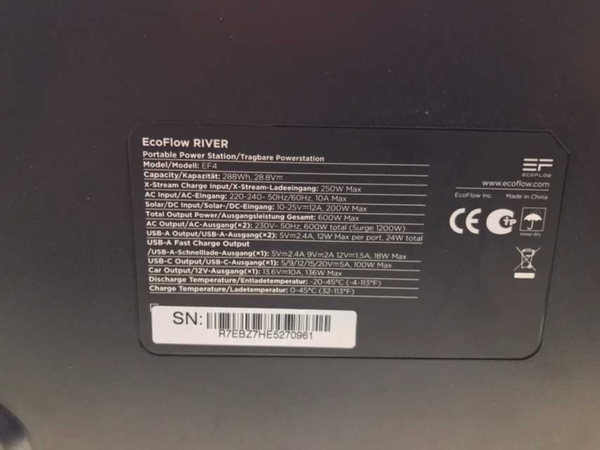 Зарядна станція ECOFLOW RIVER