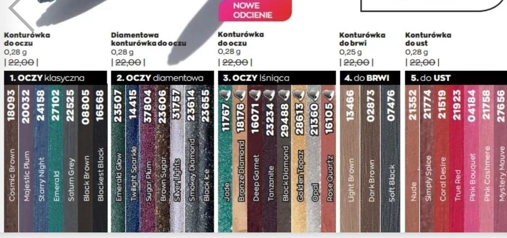 Avon lśniąca konturówka do oczu kredka Golden Topaz lśniąca złota