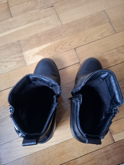 Botki motocyklowe kowbojki na obcasie