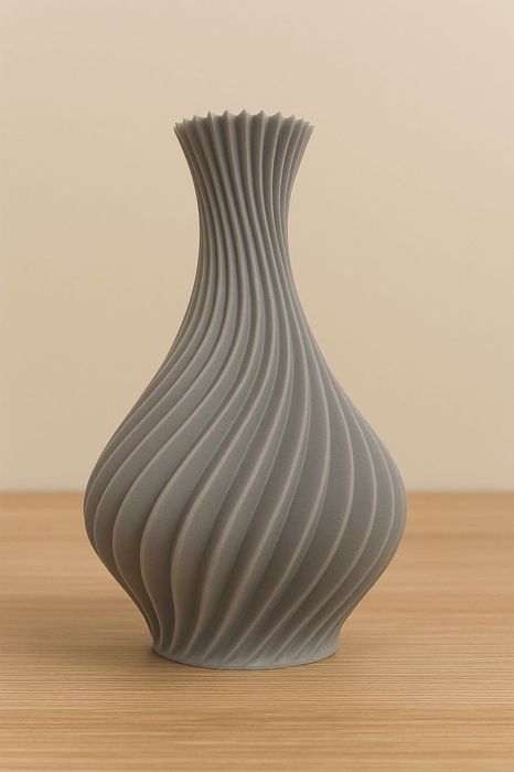 Vaso em espiral minimalista- 15cm