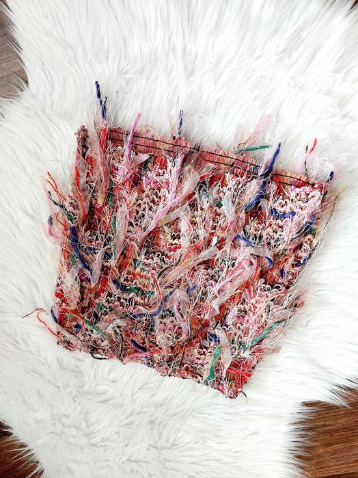 Spodnica wielobarwna kolorowa mini krotka na lato xs s m wyjatkowa unikat