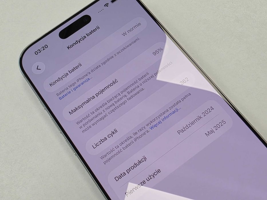 iPhone 16 PRO MAX 512GB Dual SIM (SIM + eSIM)/ White Titanium/ BAT 95%/ Grade A/ + ładowarka/ GW 12 MSC
