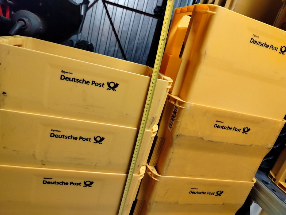 skrzynki plastikowe zestaw 3 szt.  pojemnik, kuweta 41x26x27,5 cm,