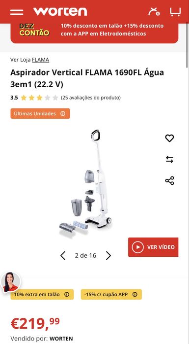 Aspirador Vertical Flama 1690FL