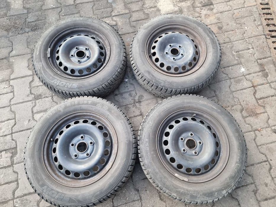 Opony zimowe 195/65/r15 4szt 8mm 2022r Kormoran