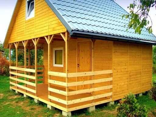 Domek letniskowy drewniany całoroczny 4m/7m 15mm