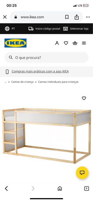 Cama IKEA como nova com colchão incluido