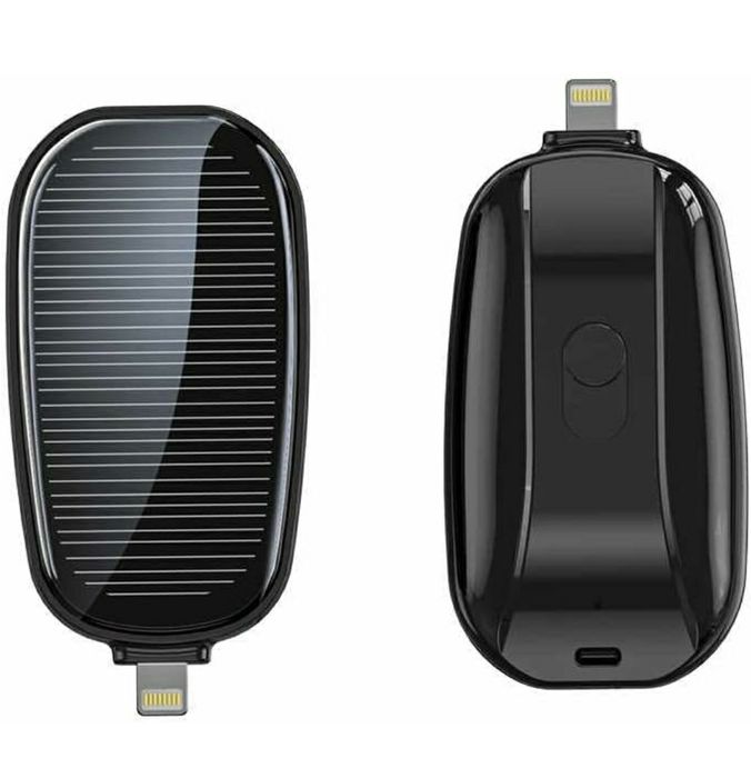 Powerbank solar mini - impermeável - chaveiro. 1200mha