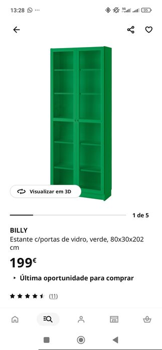 Estante Billy Ikea NOVA