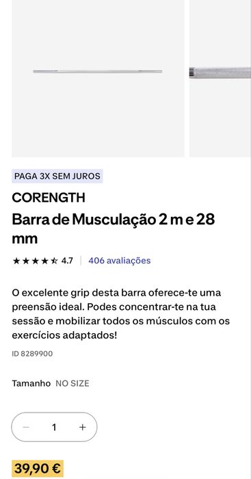 Barras.Pesos.Kettlebell.Tapete. Musculação