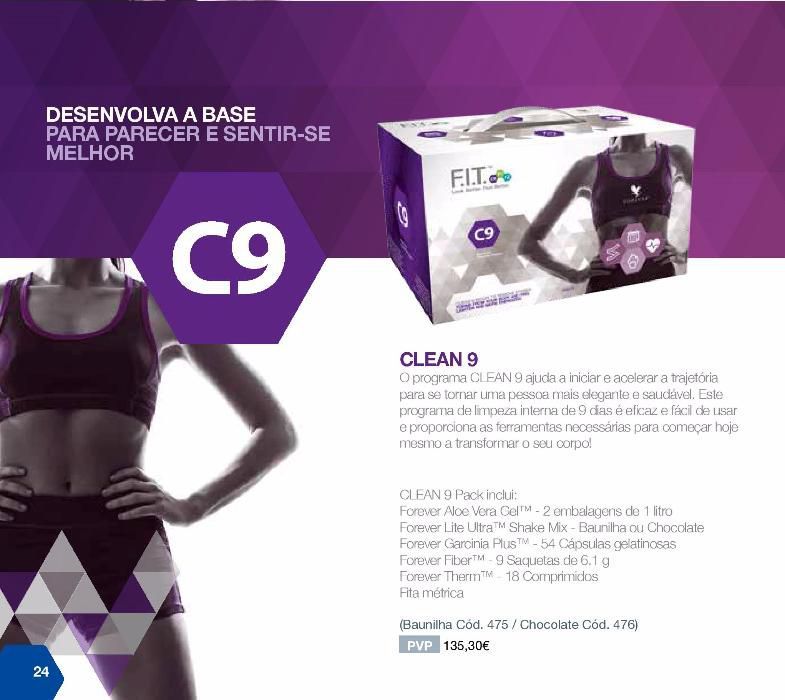 Kit de Nutrição Forever CLEAN 9