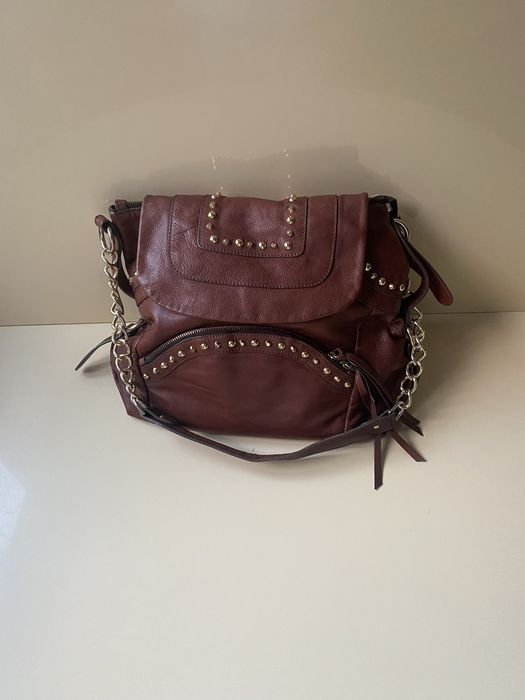 Сумка Италия оригинал GEMELLI натуральная кожа 40х30 на плечо