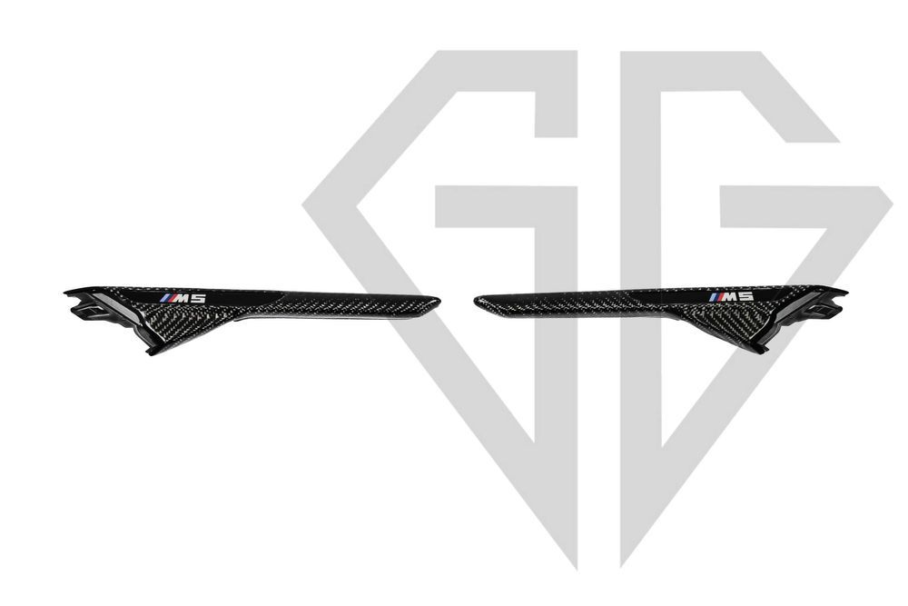 жабри BMW M5 F90 карбон накладки на передні крила для бмв М5 Carbon
