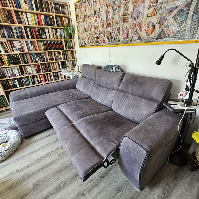 Sofá 3 lugares Chaise long