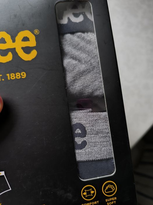 2 pak majtek bokserek szeroka guma napisy LEE szare czarne r.M