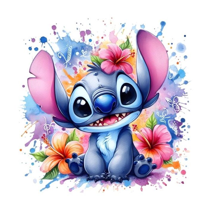 Stitch термо наклейки 16штук в наборі.