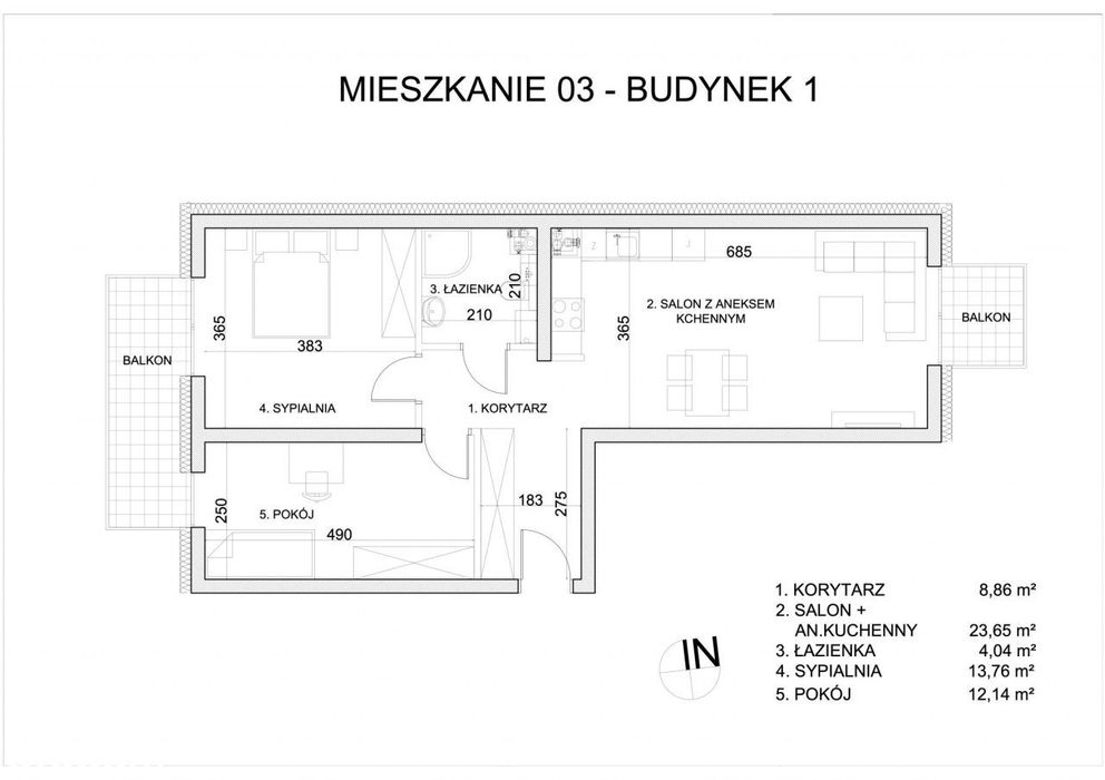 Przestronne 3 Pok. w Centrum Nova Nekla | Parter