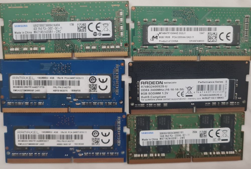 So-dimm DDR4 4gb 8gb 16gb