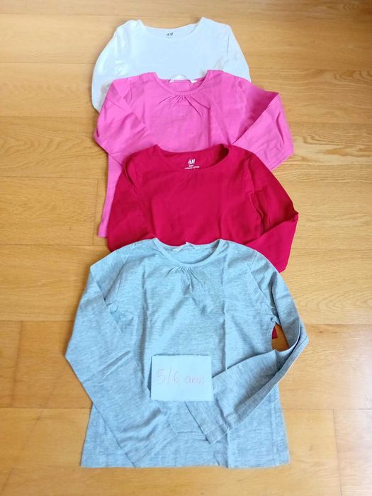 Lotes roupa menina - 3/4 anos, 4/5 anos e 5/6 anos