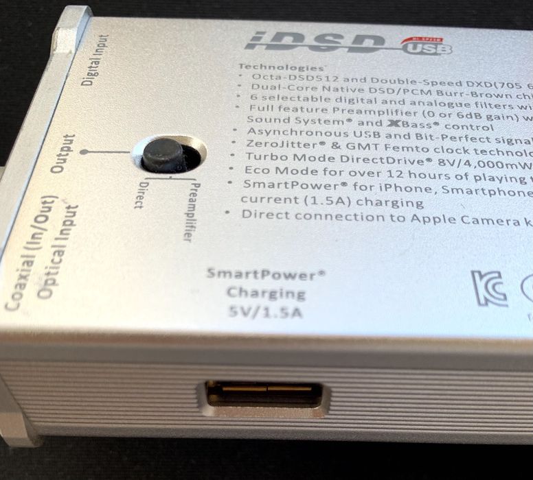 iFi Micro iDSD портативный усилитель ЦАП (DAC/AMP) • Burr-Brown Hi-Fi