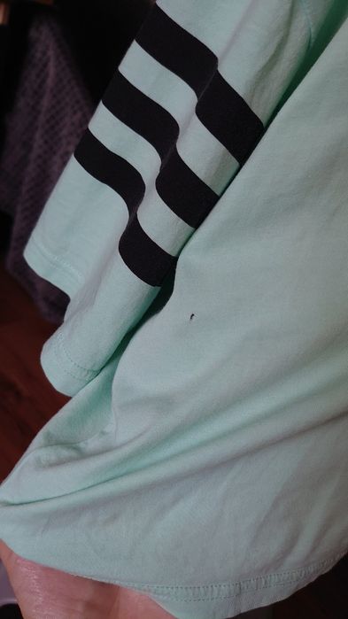Adidas Neo tshirt damski crop top L szeroki krótki seledyn lato y2k