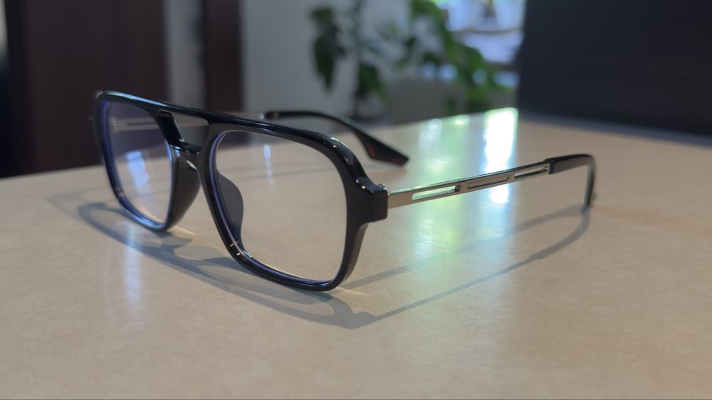 Okulary zerówki light blue