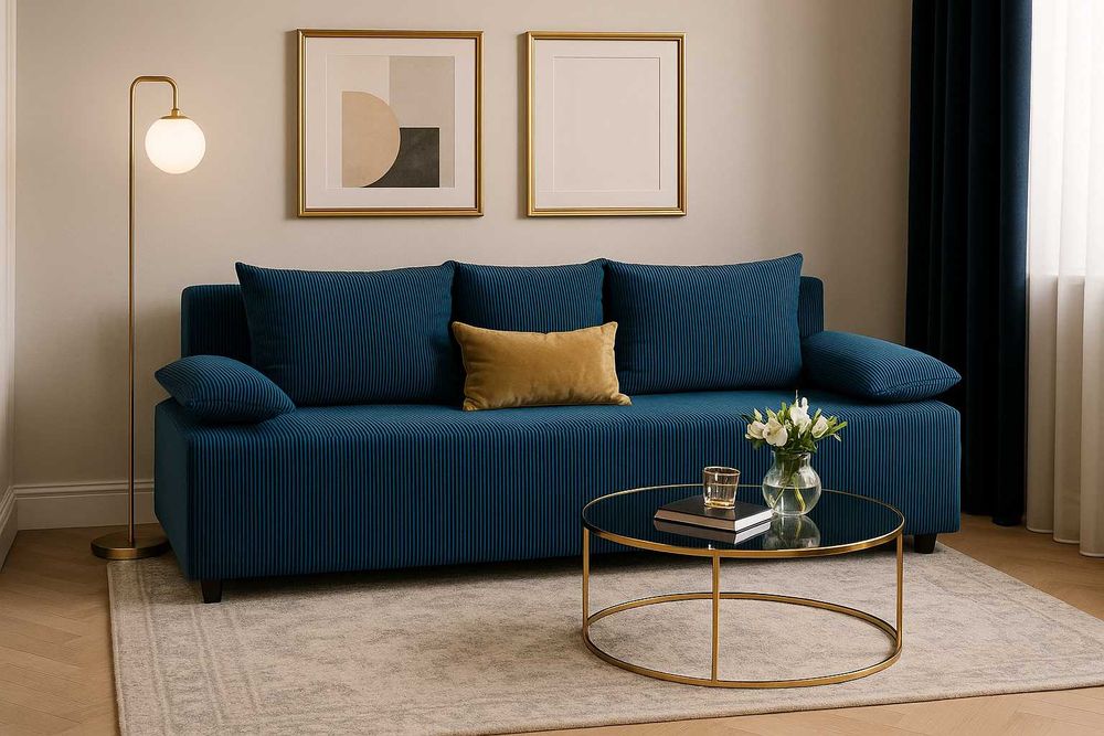 Kanapa 3 os. Duża Sofa Rozkładana z Funkcją Spania wersalka dostawa