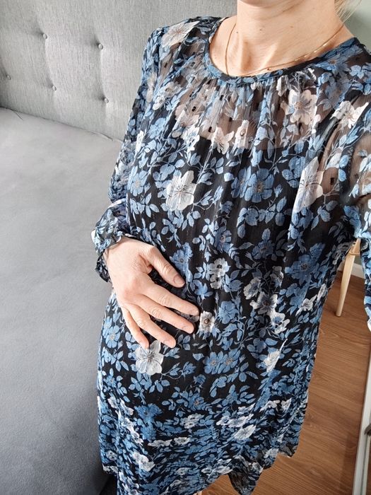 Sukienka tunika ciążowa wizytowa vintage boho mini ciąża