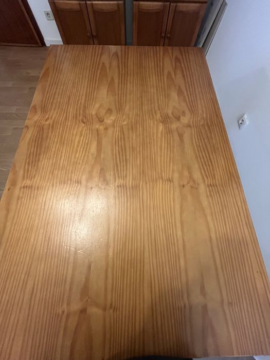 Móvel em pinho TV + mesa de sala