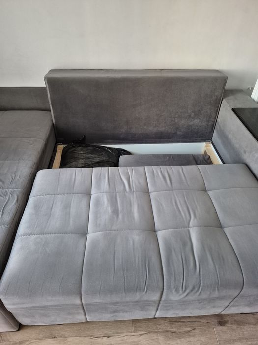 Диван розкладний велюр куток