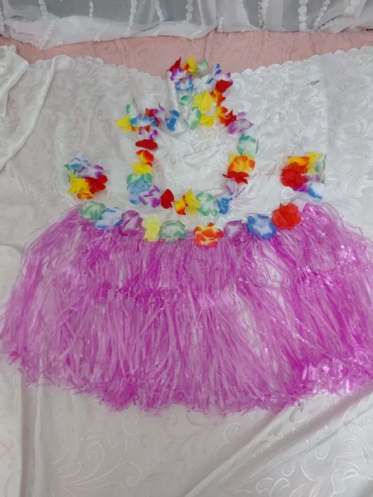 Strój przebranie hawajskie Hawaje aloha 4 części roz uniwersalny