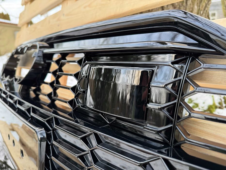 Grill Atrapa Audi A7 C8 18-22 styl RS7 ALL BLACK camera, ACC