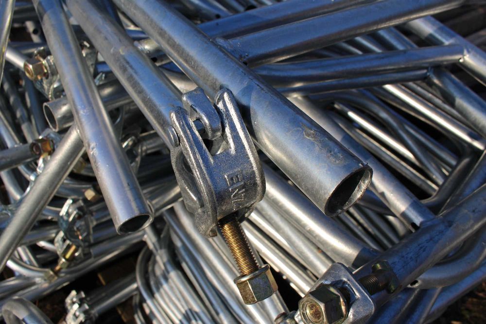 Rusztowanie elewacyjne szczytowe plettac 12x10m powierzchnia rob 108m2