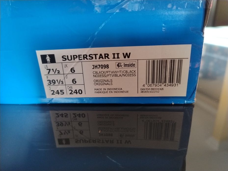 Sapatilhas Superstar II Adidas com missangas n39 1/3