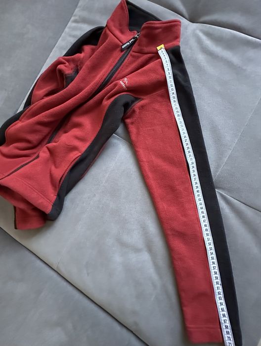 Куртка фліска fjord nansen micropile 150 червона / чорна розмір