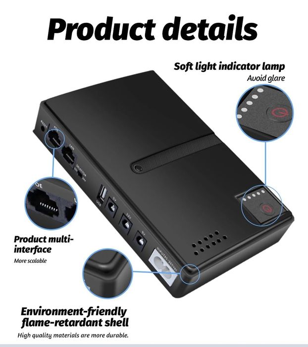 Источник бесперебойного питания AC220-265V 18W UPS DC1018L.