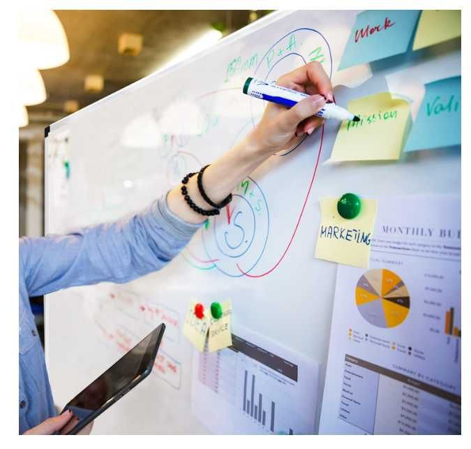 Amazon Basics Tablica suchościeralna magnetyczna 150×100cm Duży format